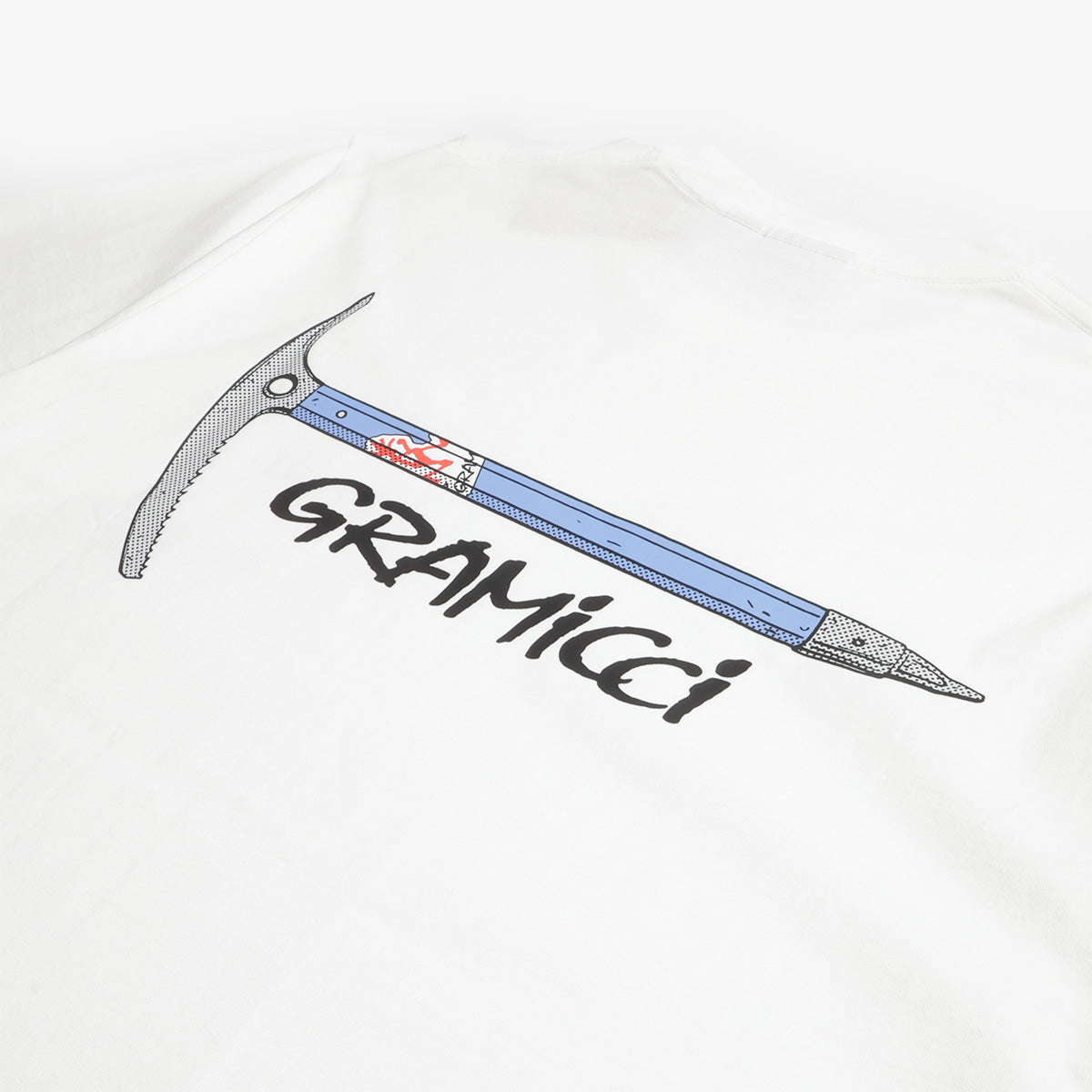 Gramicci Ice Axe T-Shirt, White, Detail Shot 3
