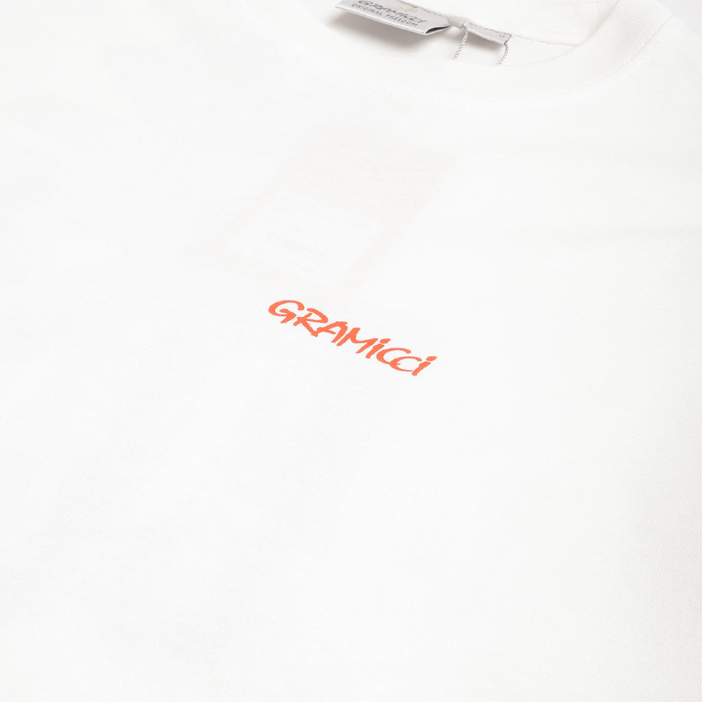 Gramicci Ice Sculpture T-Shirt, White, Detail Shot 3