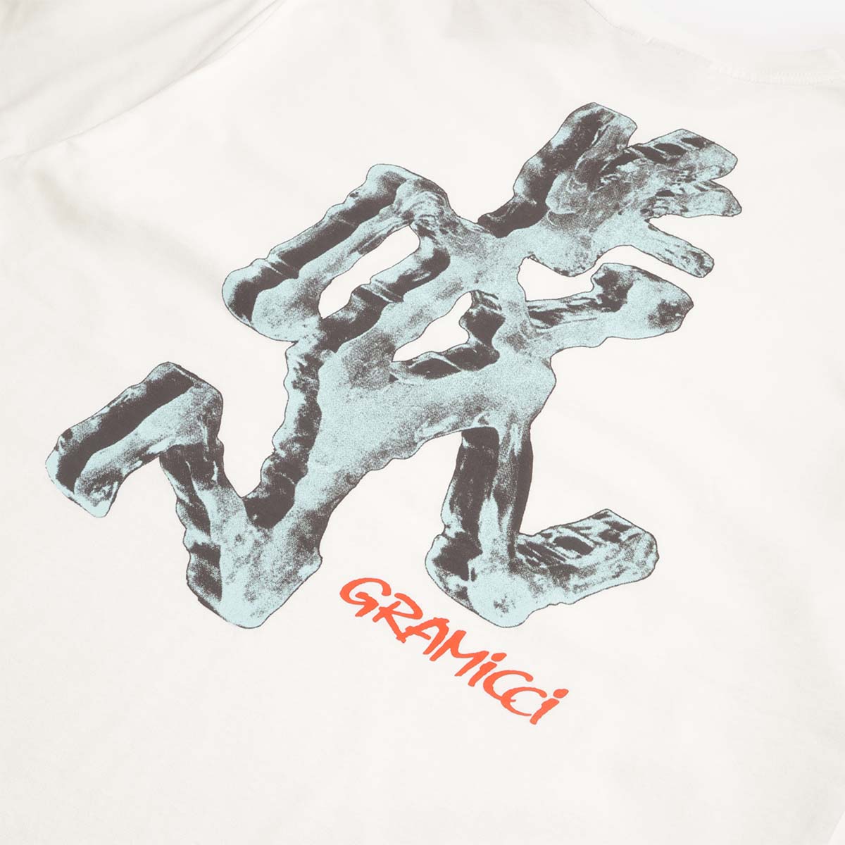 Gramicci Ice Sculpture T-Shirt, White, Detail Shot 4