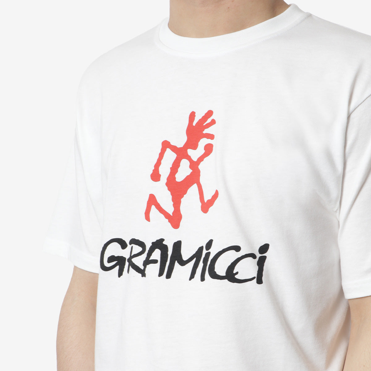 Gramicci Logo T-Shirt, White, Detail Shot 2