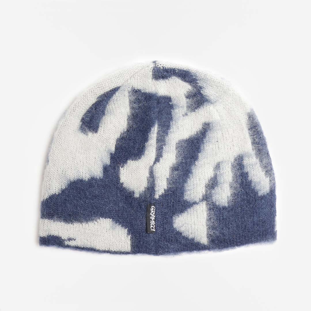 Gramicci Mohair Burly Runningman Beanie, Midnight, Detail Shot 1