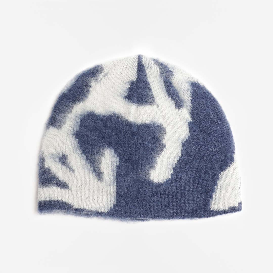 Gramicci Mohair Burly Runningman Beanie, Midnight, Detail Shot 2