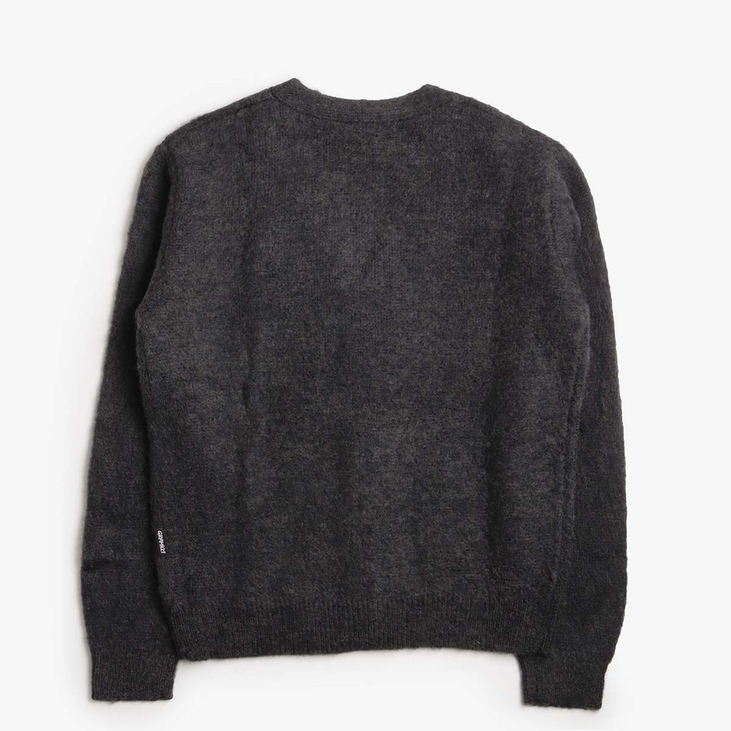 Gramicci Mohair Cardigan, Charcoal, Detail Shot 2
