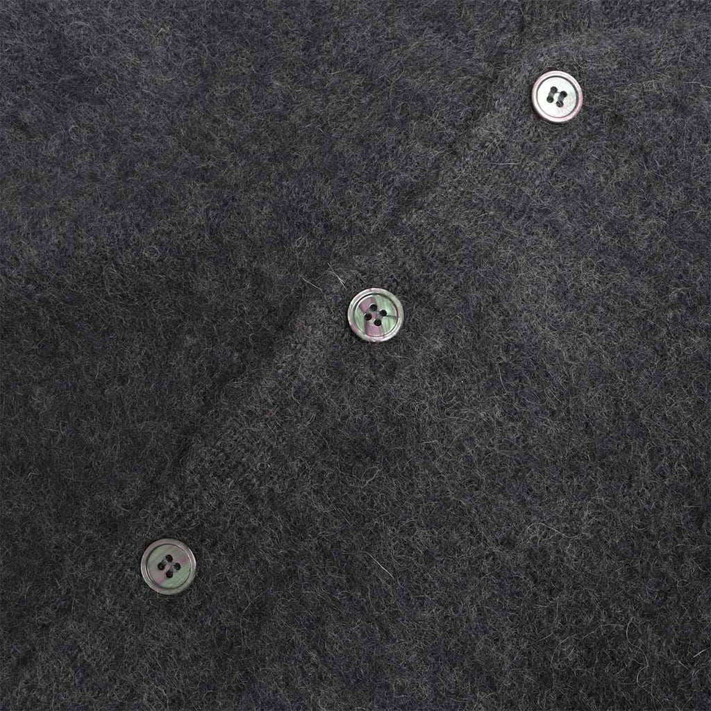 Gramicci Mohair Cardigan, Charcoal, Detail Shot 3