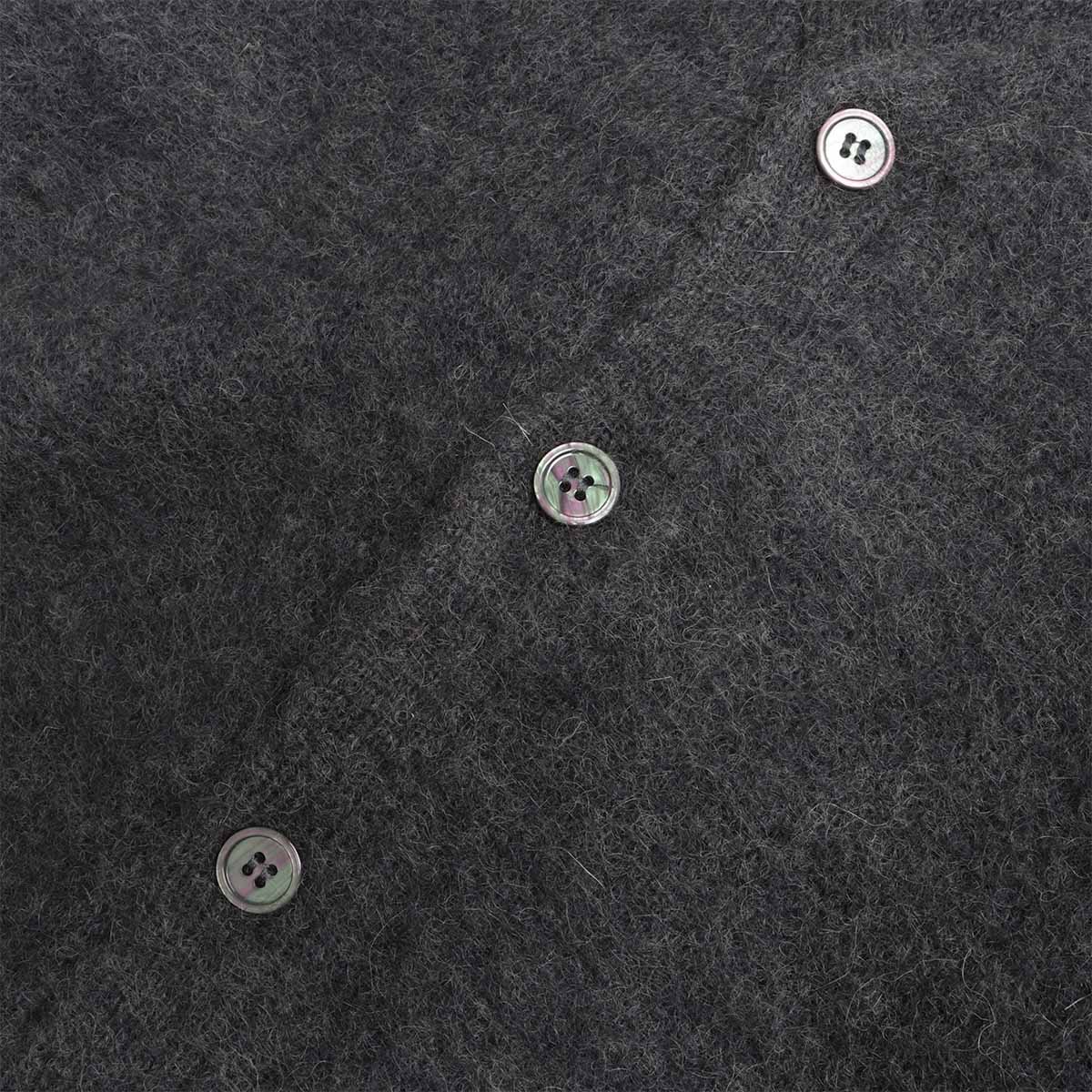 Gramicci Mohair Cardigan, Charcoal, Detail Shot 3