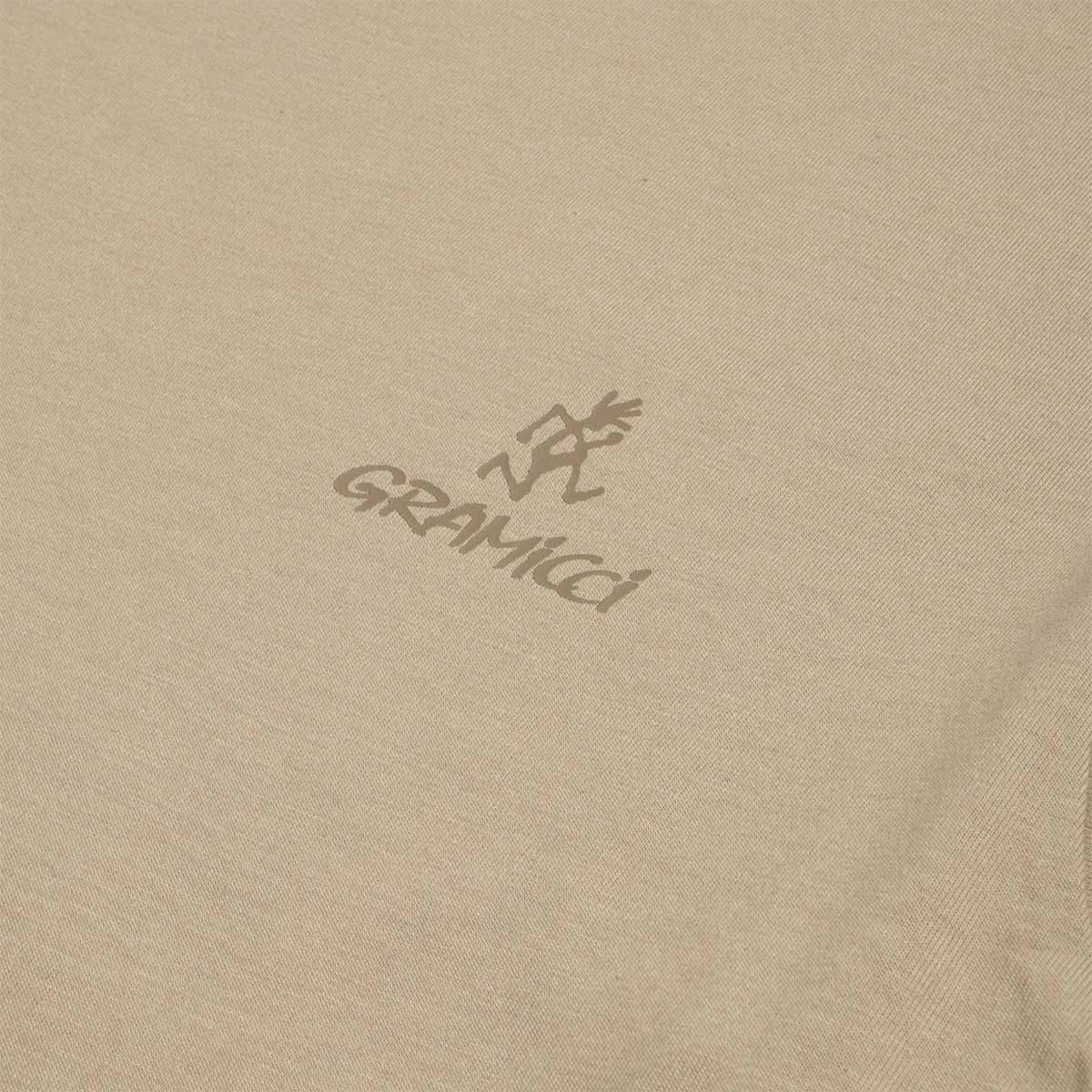 Gramicci One Point Logo T-Shirt, Khaki, Detail Shot 2