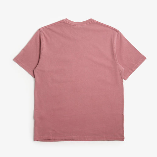 Gramicci One Point Pigment Dyed T-Shirt, Red Pigment, Detail Shot 2
