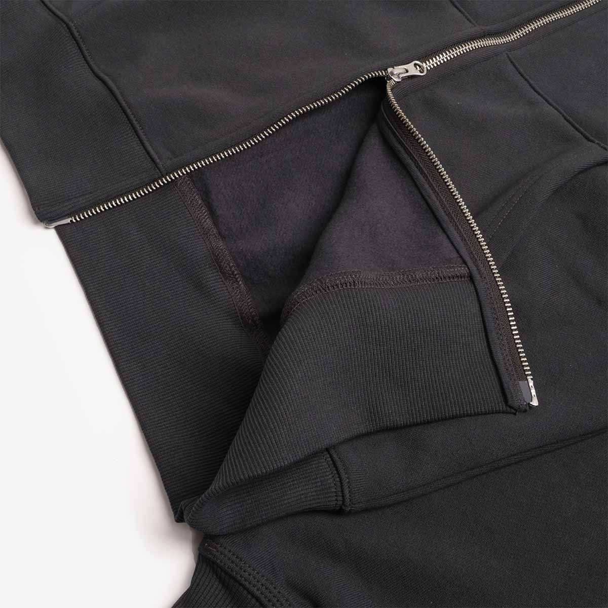Zipped pocket and hem detail, Gramicci zip hoodie