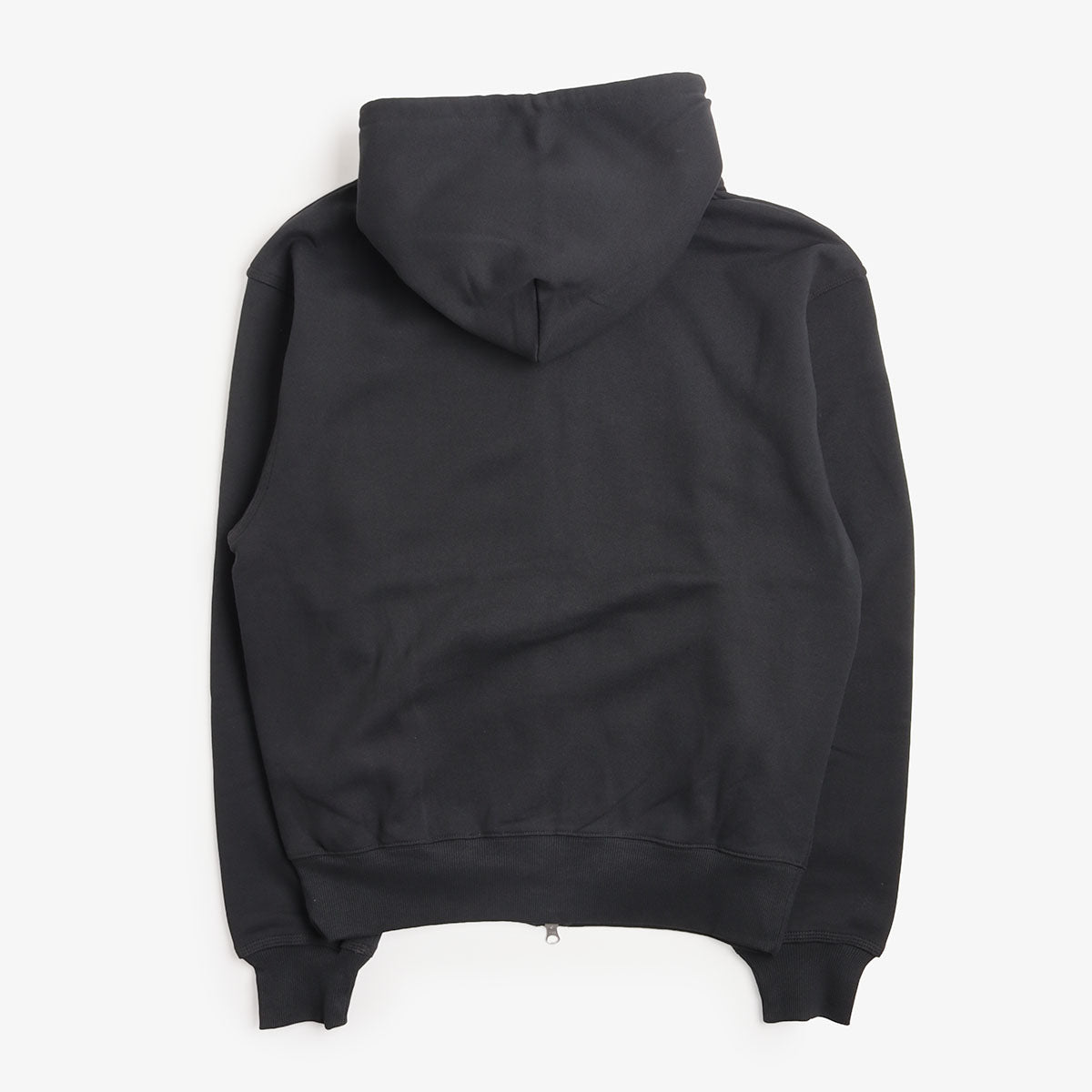 Gramicci One Point Zip Hooded Sweatshirt in Vintage Black, back view