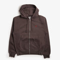 Gramicci One Point Zip Hoodie, Deep Brown, Detail Shot 1