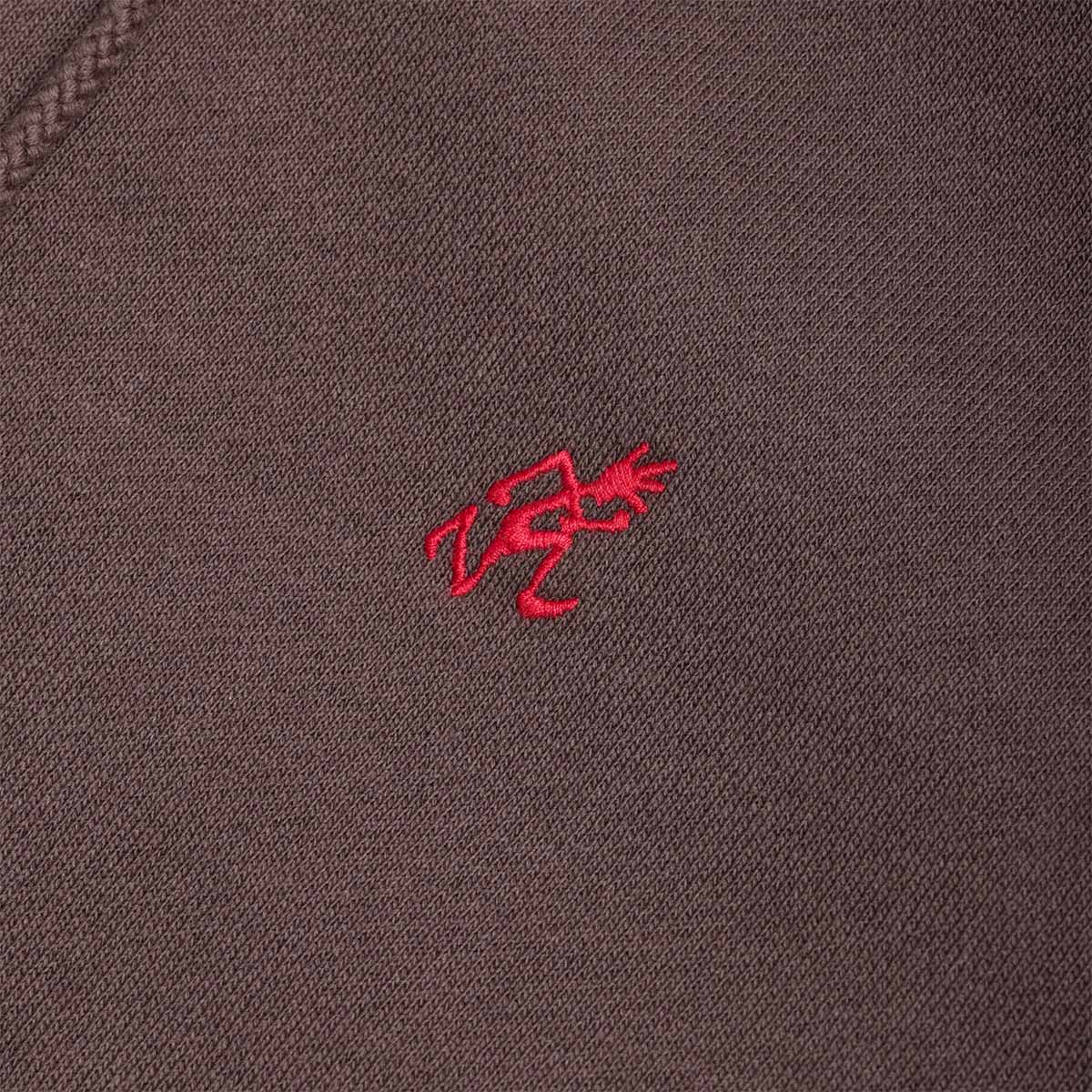 Gramicci One Point Zip Hoodie, Deep Brown, Detail Shot 4