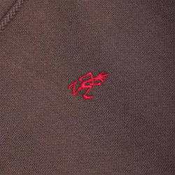 thumbnail Gramicci One Point Zip Hoodie, Deep Brown, Detail Shot 4