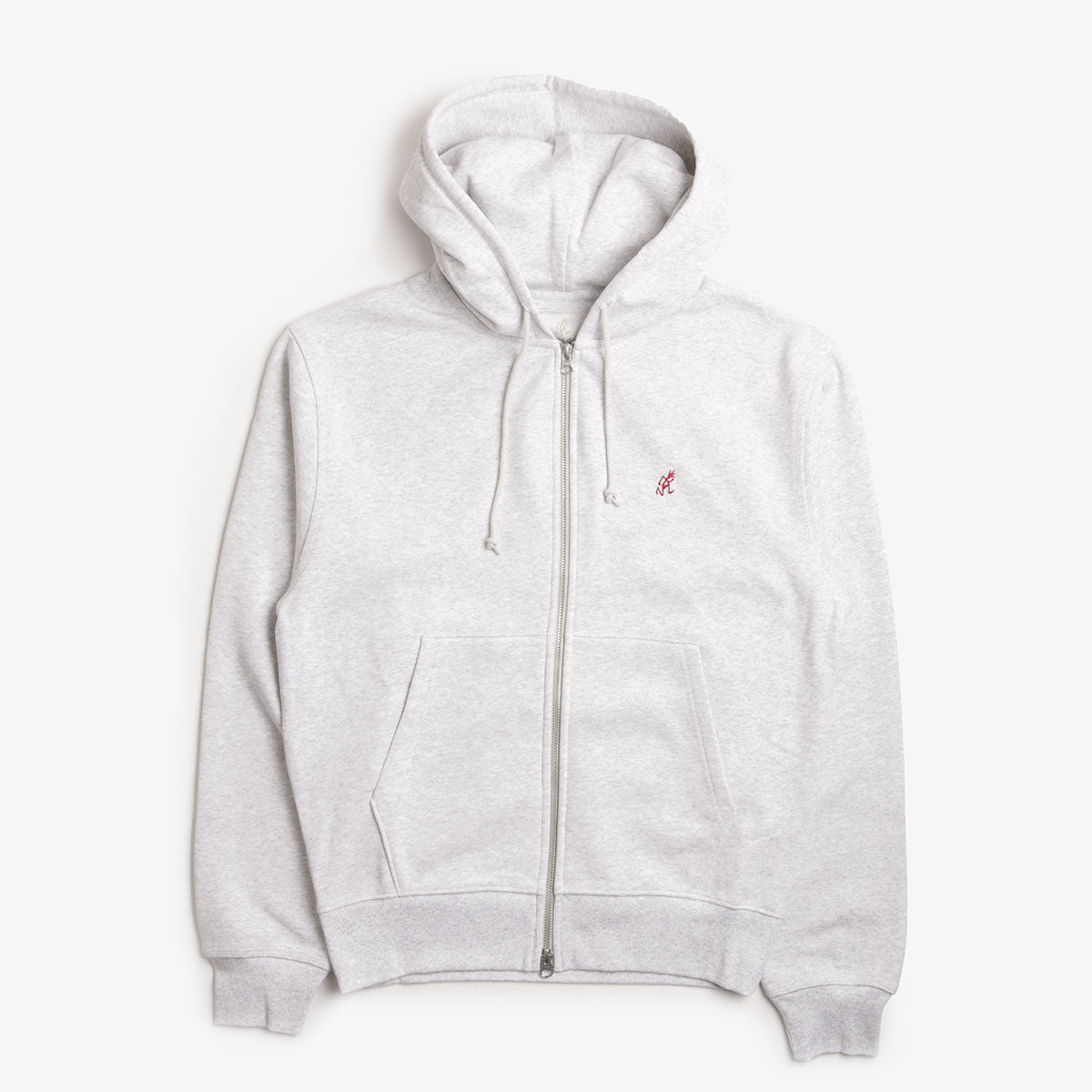 main Gramicci One Point Zip Hoodie, Heather Ash, Detail Shot 1