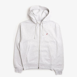 thumbnail Gramicci One Point Zip Hoodie, Heather Ash, Detail Shot 1