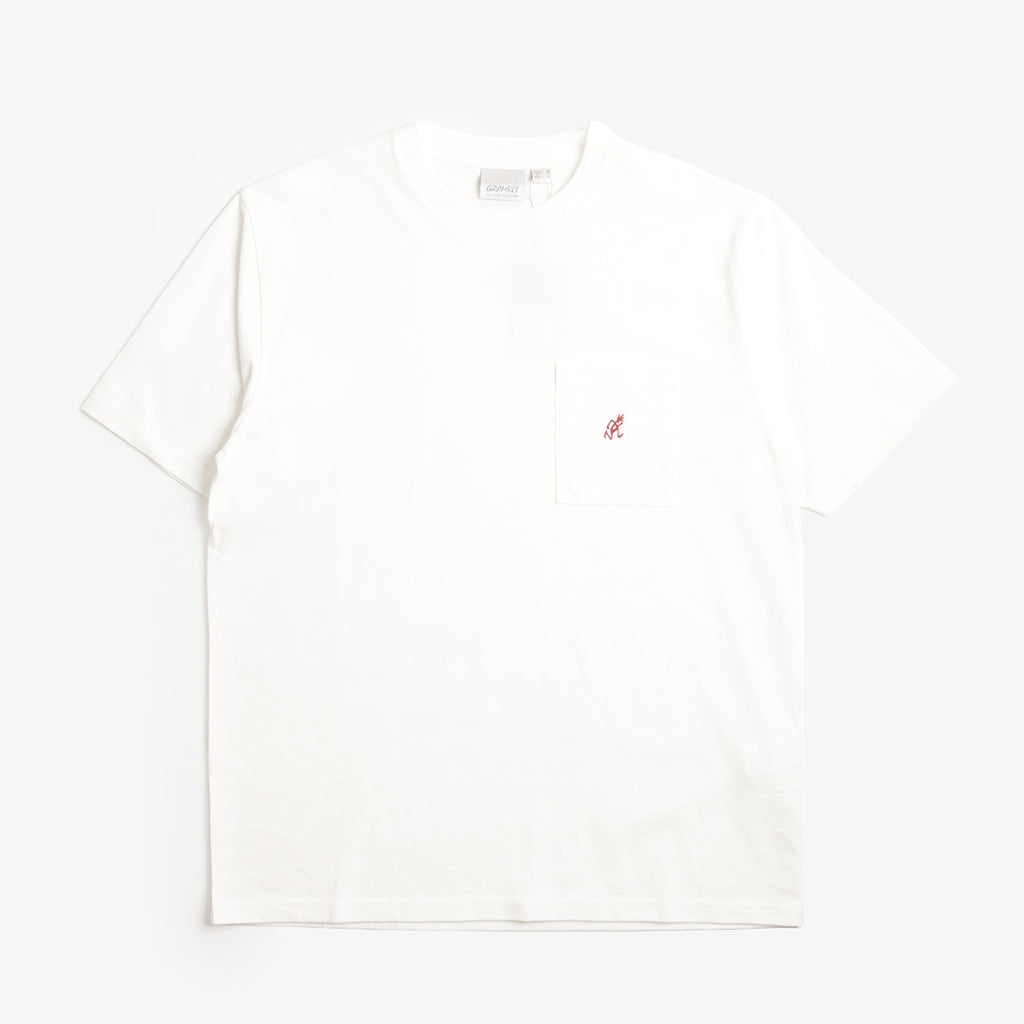 Gramicci One Point T-Shirt, White, Detail Shot 1
