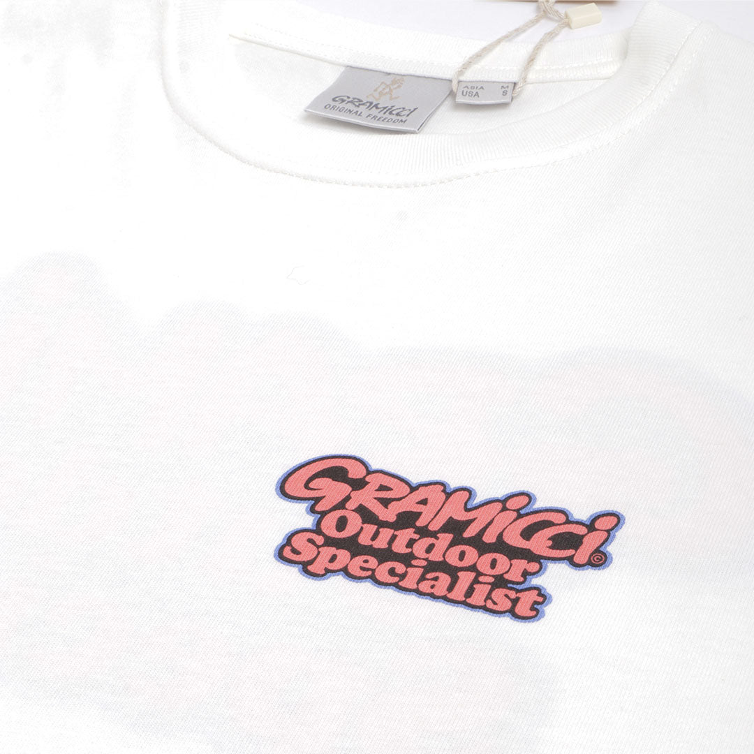 Gramicci Outdoor Specialist T-Shirt, White, Detail Shot 6