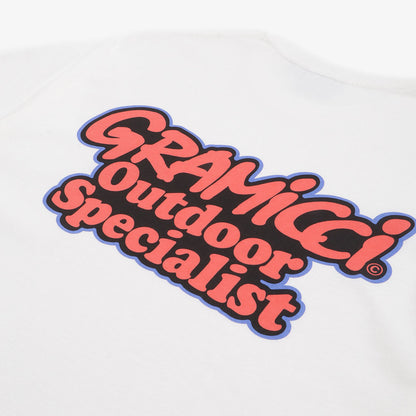Gramicci Outdoor Specialist T-Shirt, White, Detail Shot 8