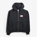 Gramicci Oval Patch Zip Hoodie, Vintage Black, Detail Shot 1