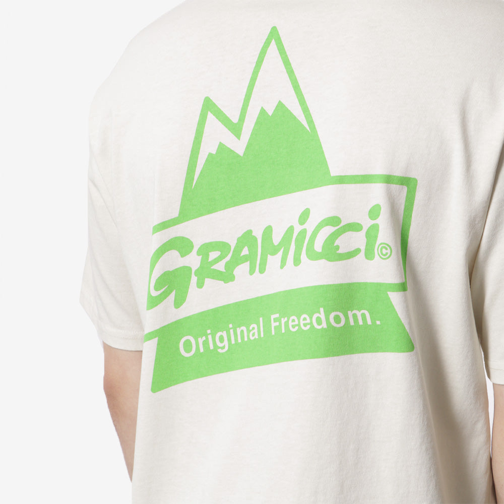 Gramicci Peak T-Shirt, Sand Pigment, Detail Shot 4