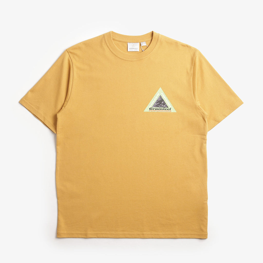 Gramicci Performance T-Shirt, Mustard, Detail Shot 2