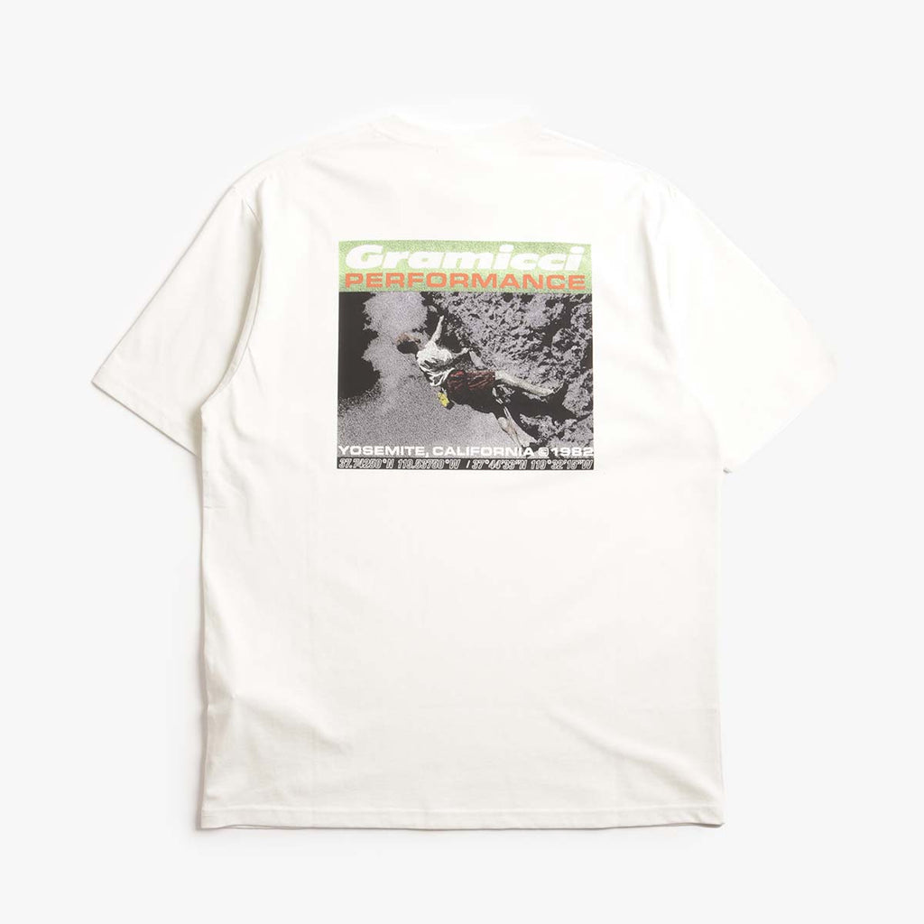 Gramicci Performance T-Shirt, Vintage White, Detail Shot 1