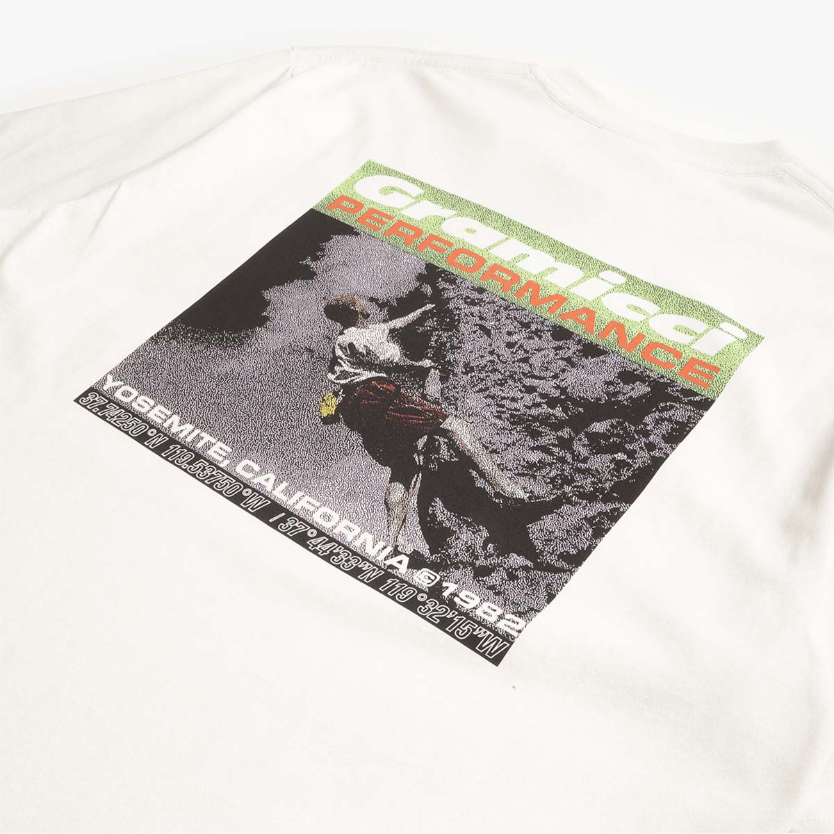 Gramicci Performance T-Shirt, Vintage White, Detail Shot 4