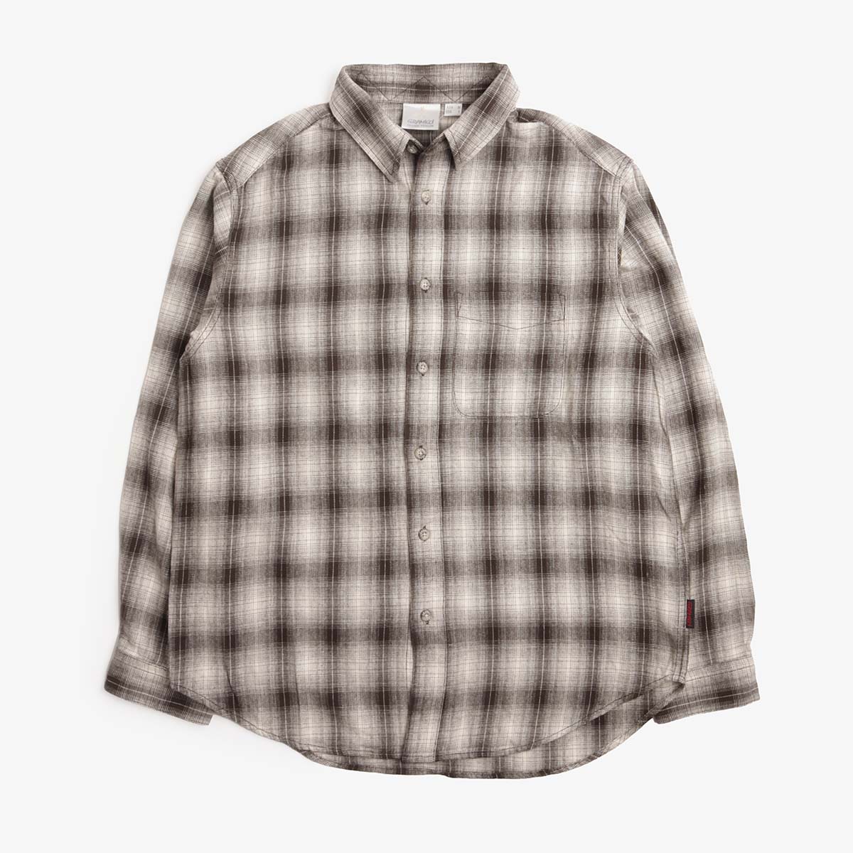 Gramicci Piled Flannel Shirt in Slate Grey, front view