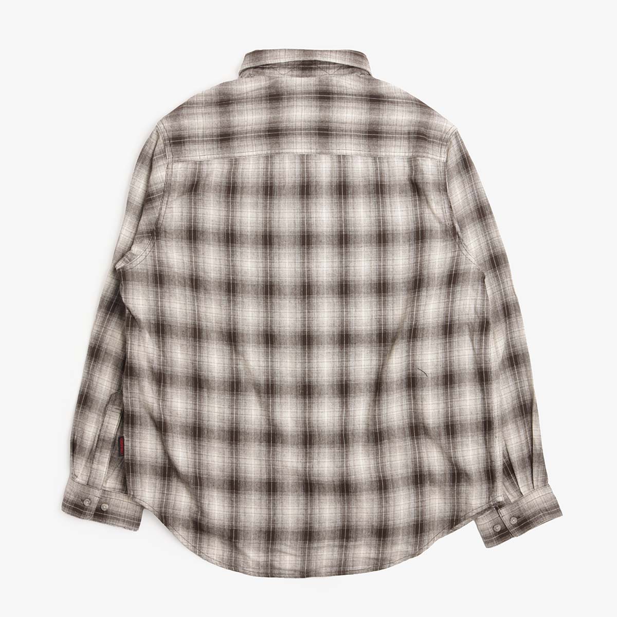 Gramicci Piled Flannel Shirt in Slate Grey, back view