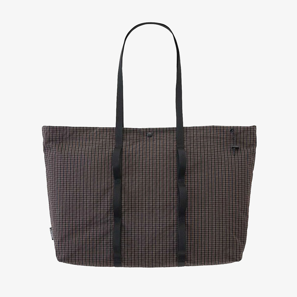 Gramicci Plaid Climbing Tote, Deep Brown, Detail Shot 1
