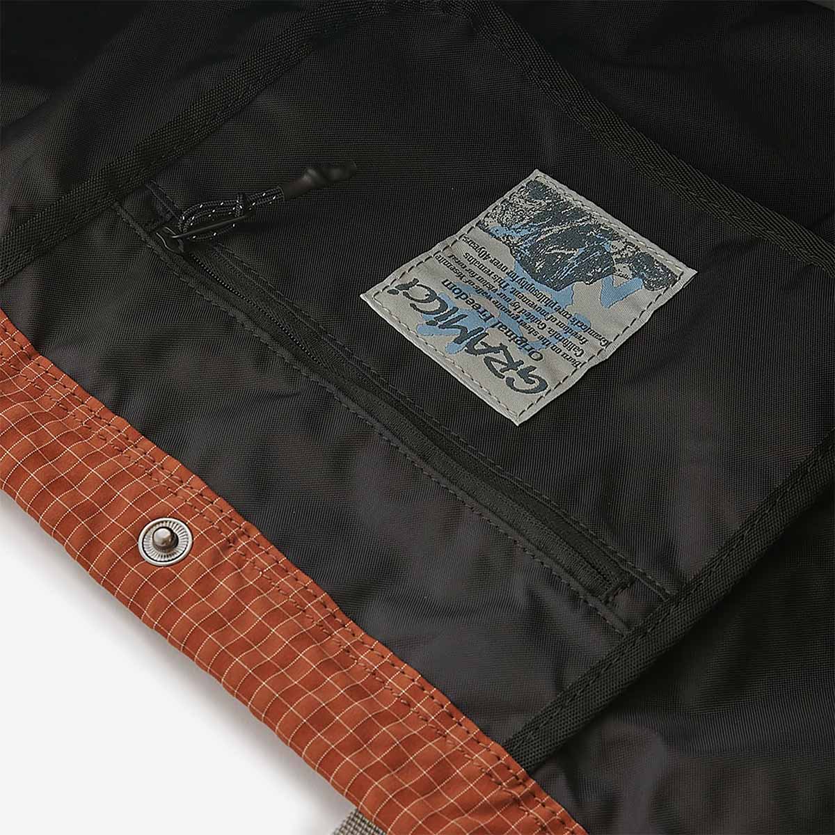 Gramicci Plaid Climbing Tote, Brick, Detail Shot 4