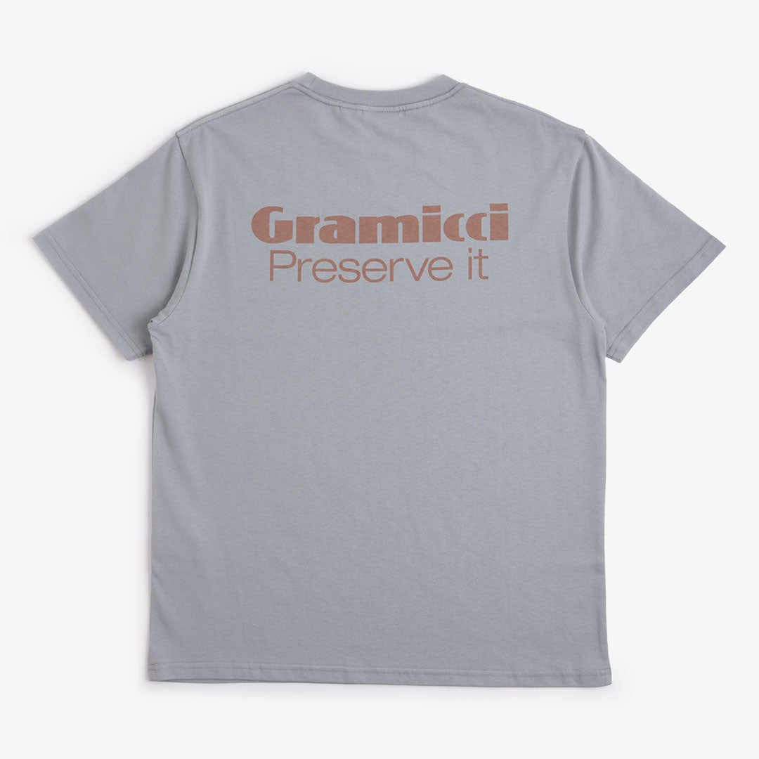Gramicci Preserve-It T-Shirt, Slate, Detail Shot 1