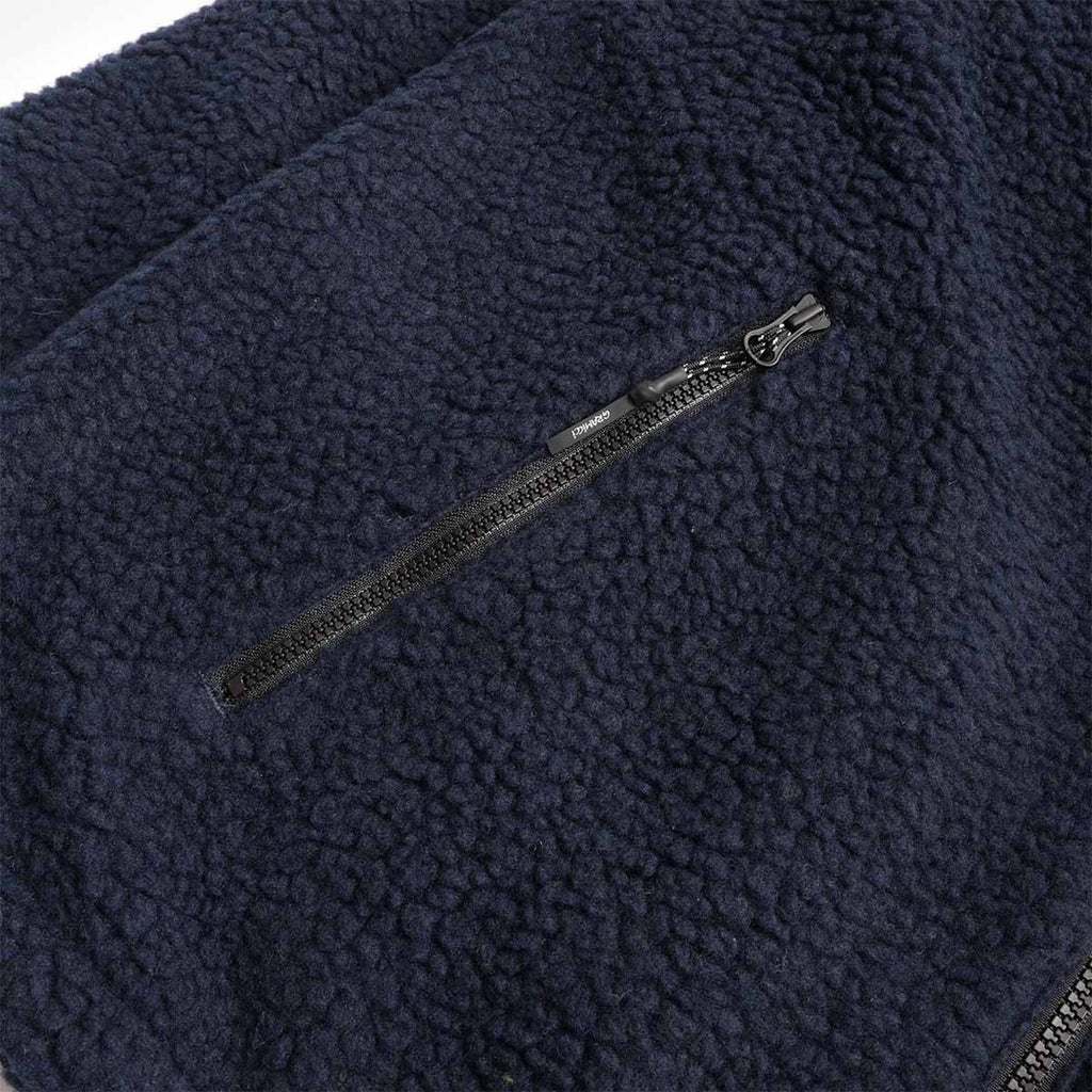 Gramicci Reversible Sherpa Jacket, Navy Grey, Detail Shot 4