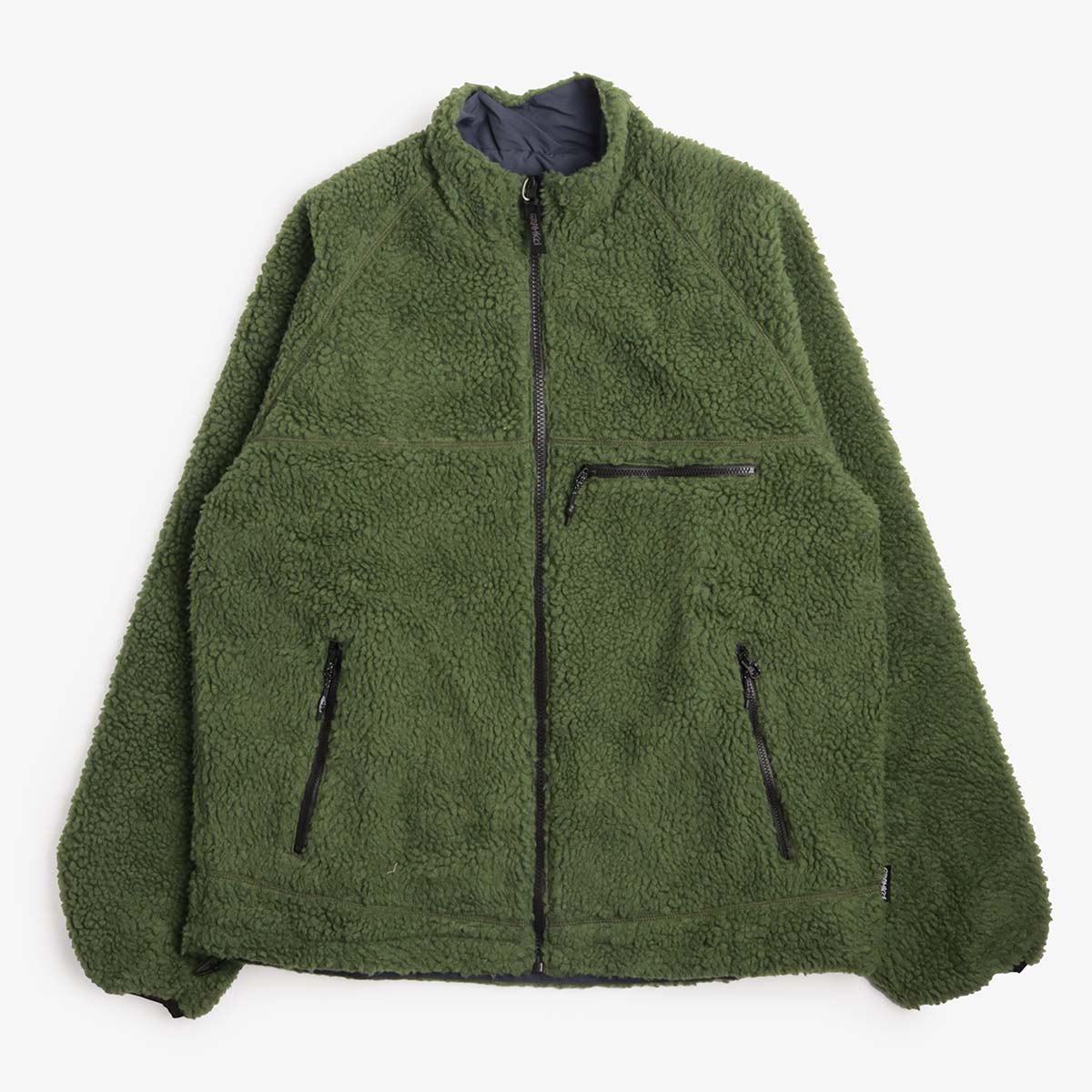 Gramicci Reversible Sherpa Jacket in Olive, front view