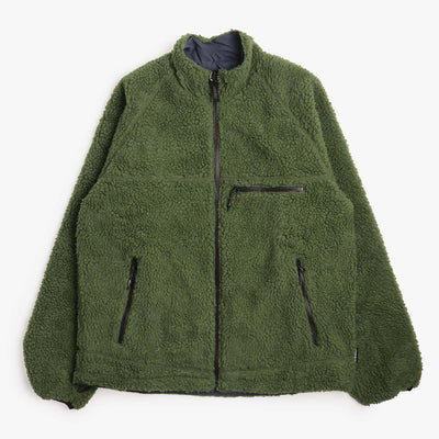 Gramicci Reversible Sherpa Jacket - Olive Navy