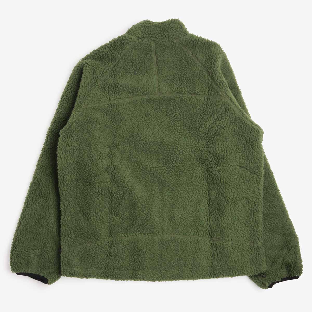 Gramicci Reversible Sherpa Jacket in Olive, back view