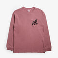 Gramicci Running Man Long Sleeve T-Shirt, Red Pigment, Detail Shot 1