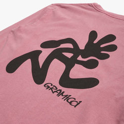 thumbnail Gramicci Running Man Long Sleeve T-Shirt, Red Pigment, Detail Shot 4