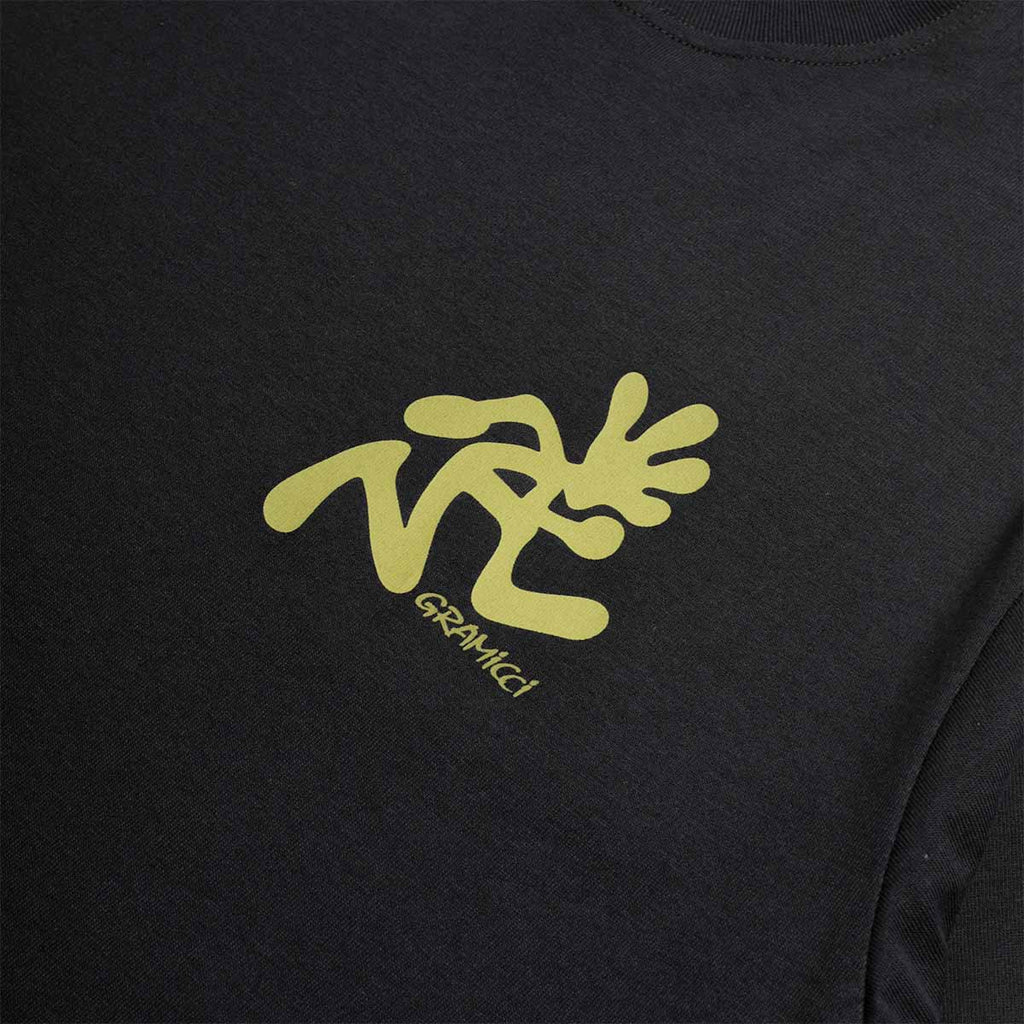 Gramicci Running Man T-Shirt, Vintage Black, Detail Shot 3