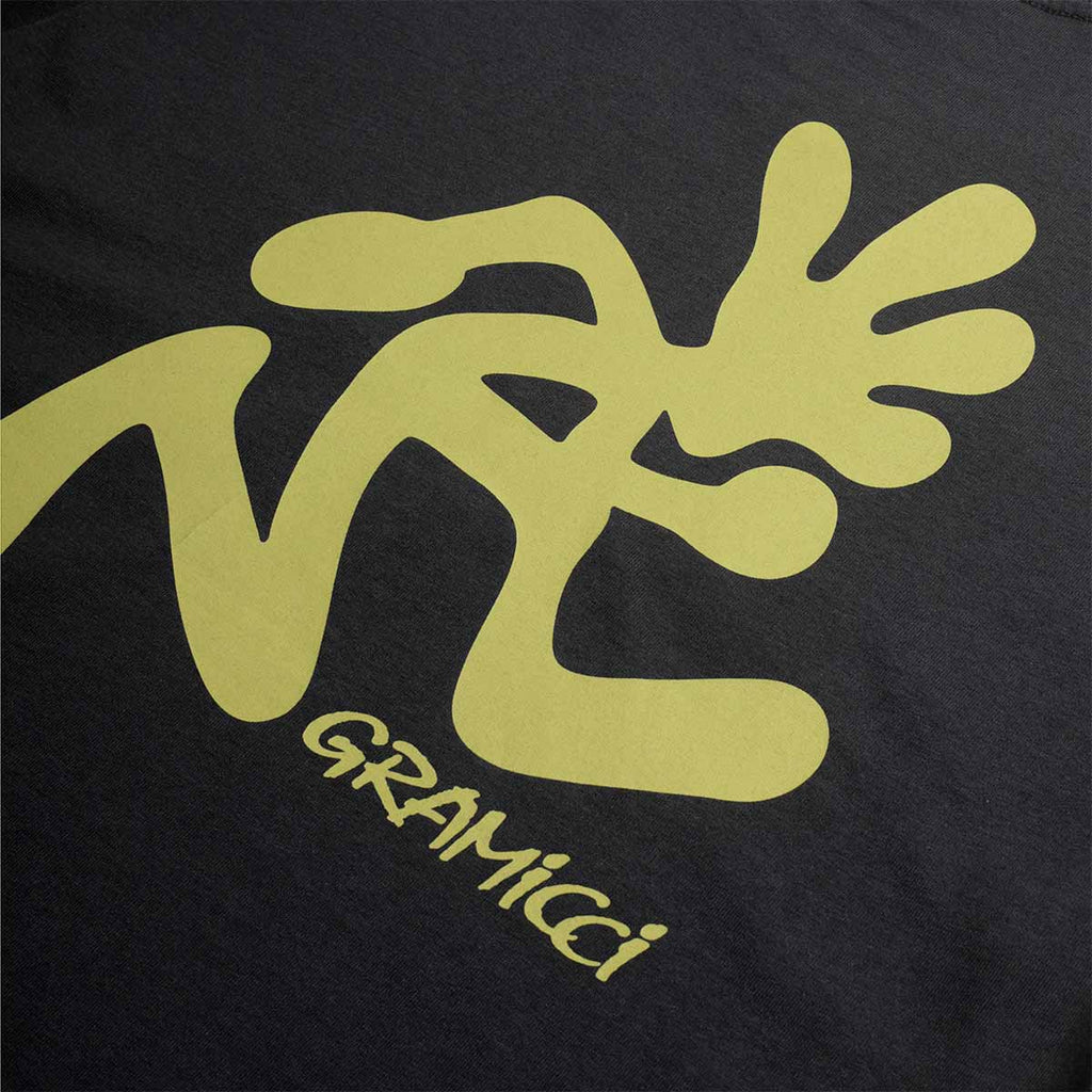 Gramicci Running Man T-Shirt, Vintage Black, Detail Shot 4