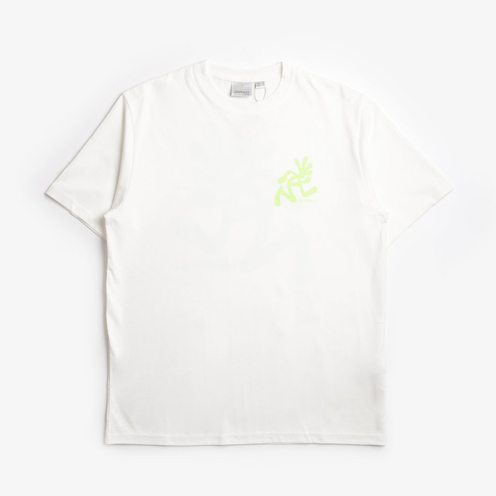 Gramicci Running Man T-Shirt, White, Detail Shot 1