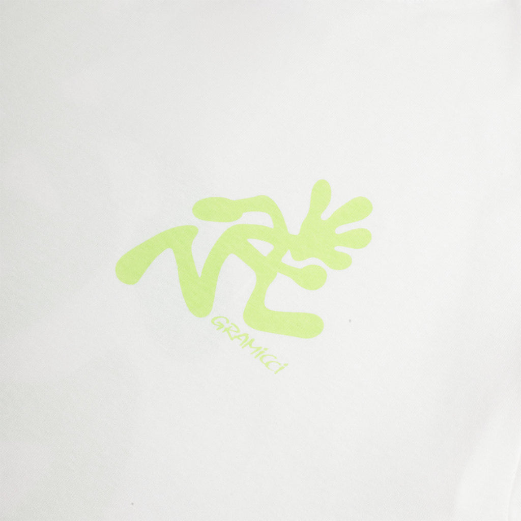 Gramicci Running Man T-Shirt, White, Detail Shot 3