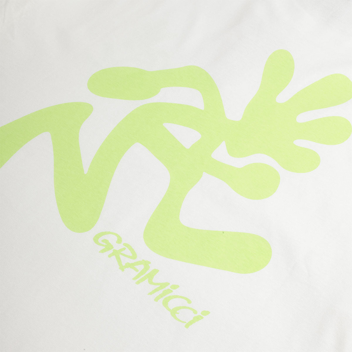 main Gramicci Running Man T-Shirt, White, Detail Shot 4