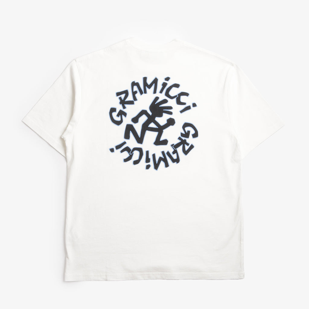 Gramicci Running Man T-Shirt, White, Detail Shot 2