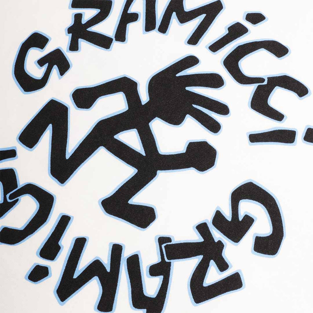 Gramicci Running Man T-Shirt, White, Detail Shot 4