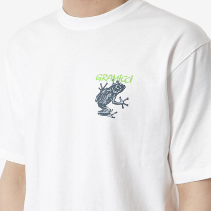 Gramicci Sticky Frog T-Shirt, White, Detail Shot 3