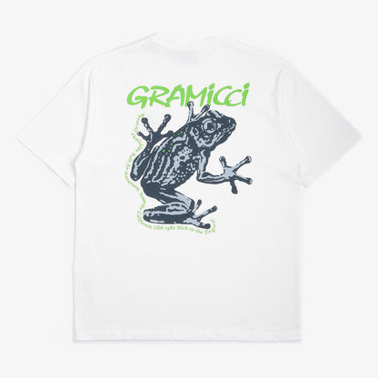 Gramicci Sticky Frog T-Shirt, White, Detail Shot 6