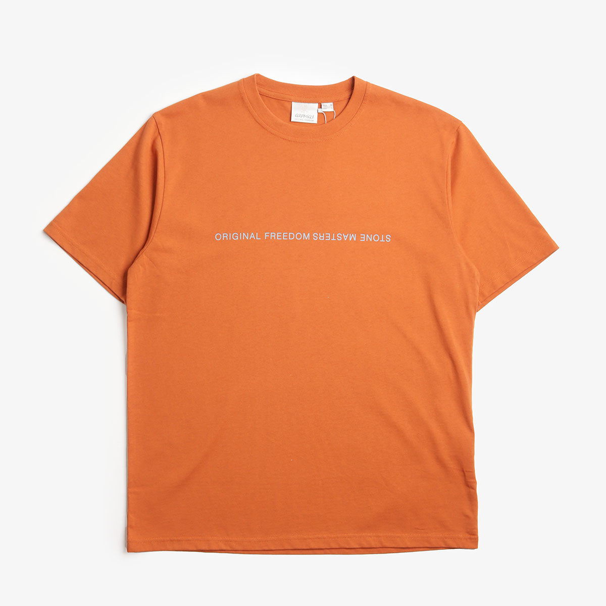 Gramicci Stonemasters T-Shirt, Burnt Orange, Detail Shot 1