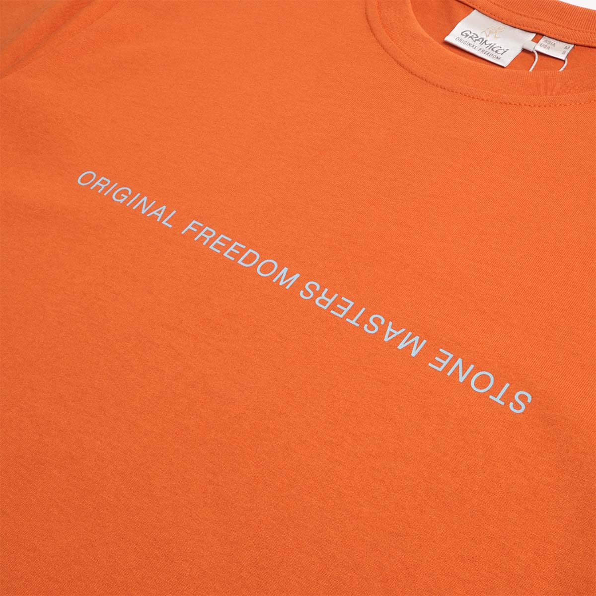 Gramicci Stonemasters T-Shirt, Burnt Orange, Detail Shot 4