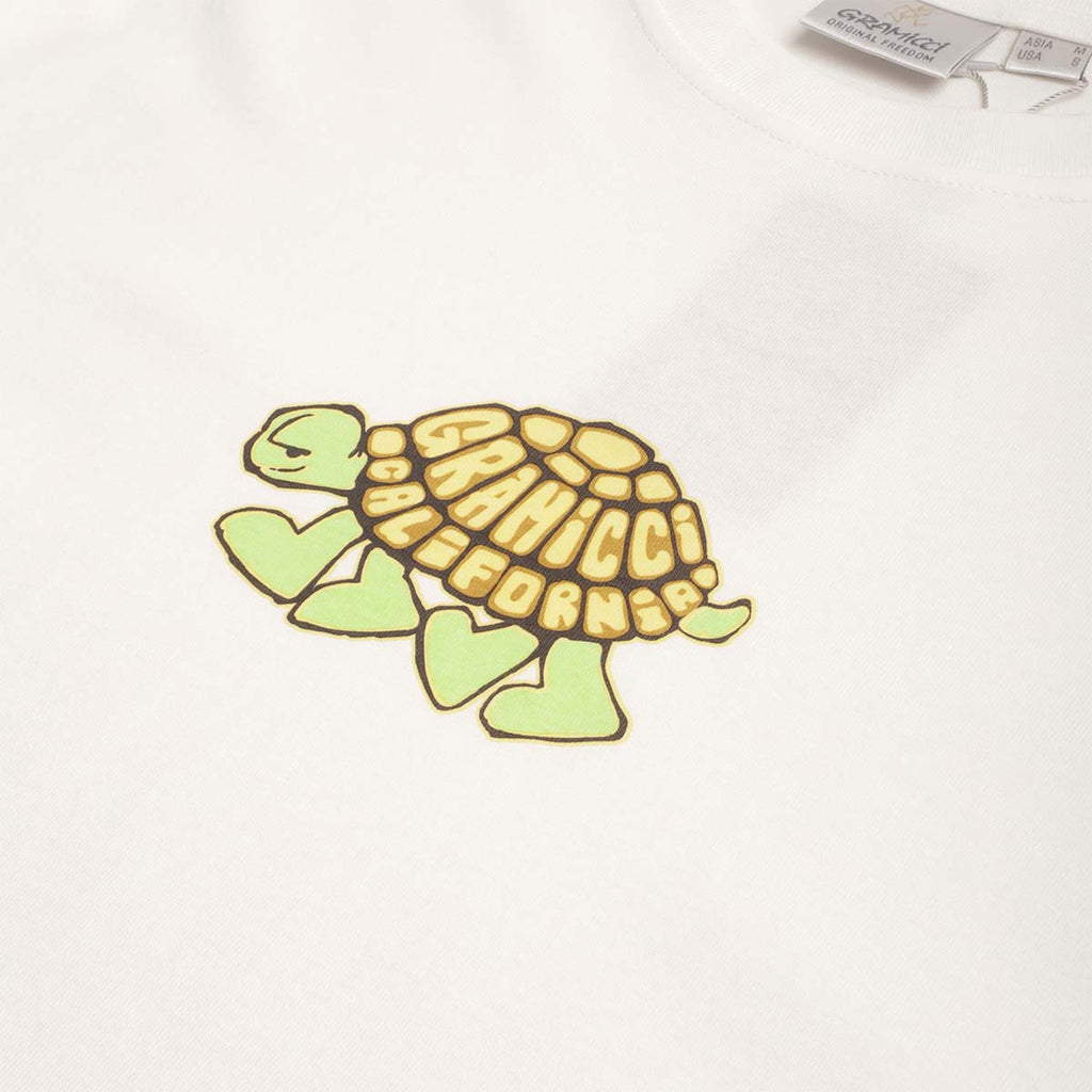 Gramicci Turtle T-Shirt, White, Detail Shot 2