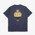 Gramicci Vase Tee in Navy, back print